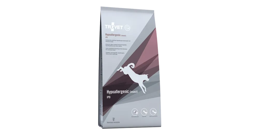 Biztonságos vásárlás Trovet Hypoallergenic Insect&Potato DIET/IPD száraztáp kutyáknak 3 kg